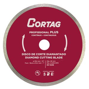 Disco de Corte Diamantado Profissional Plus 250mm Cortag