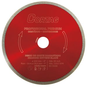Disco Diamantado Contínuo Profissional Premium Best Quality 200mm Cortag