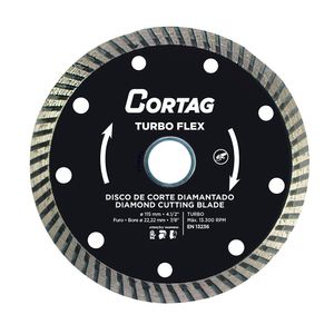Disco de Corte Diamantado Turbo Flex Cortag