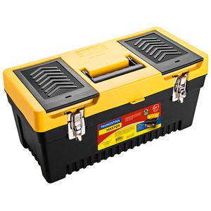 Caixa Plástica Para Ferramentas Com Bandeja e Travas Tramontina