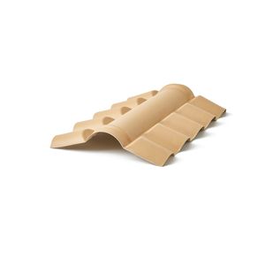 Cumeeira Central de PVC Colonial Marfim 56X86cm Precon