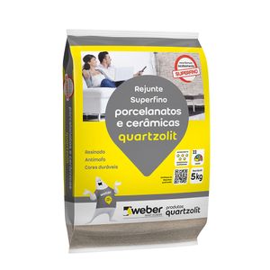 Rejunte Para Porcelanato Marrom Tabaco Weber Color 5kg Quartzolit