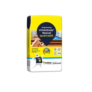 Argamassa Flexível Cinza AC-3 Cimentcola 20kg Quartzolit