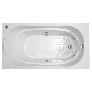 Banheira C/ Hidro Torino Cril Bivolt 150x80 Branca Aquaplás