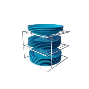 Organizador Para Pratos Quadrado Essence Branco DiCarlo