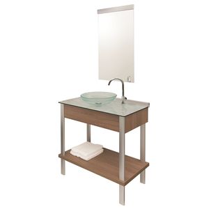 Conjunto C/ Gabinete Cris-Wood Set 80cm CrisMetal
