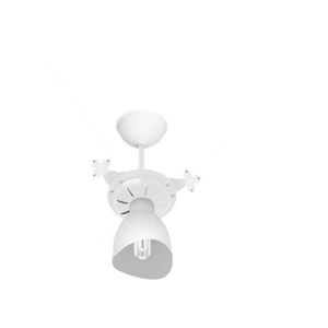 Ventilador de Teto New Cristal Light 3P 127V Branco Venti-Delta