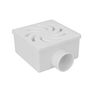 Ralo Sifonado Quadrado 100x52 DN40 Branco Amanco