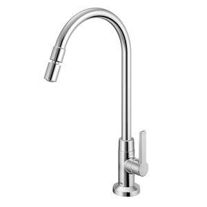 Torneira de Mesa Bica Alta Para Cozinha Gali Cromado Docol