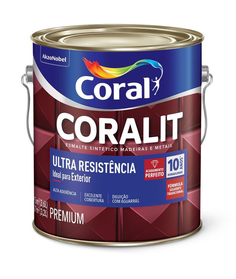 Esmalte-Sintetico-Coralit-Ultra-Resistencia-Alto-Brilho-Cinza-Escuro-36L-Coral