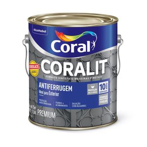 Esmalte Sintético Coralit Antiferrugem Branco 3,6L Coral