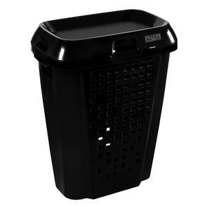Roupeiro Com Cesto Telado 45L Preto Astra