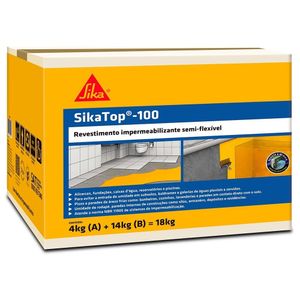 Impermeabilizante Sika Top 100 Cinza 18kg Sika