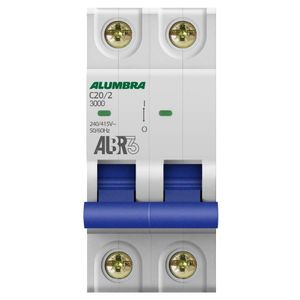 Disjuntor C 2X20 DIN Alumbra