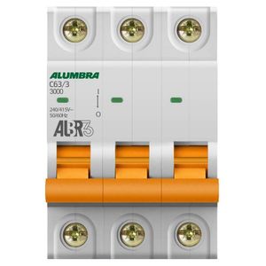 Disjuntor C 3X63 DIN Alumbra