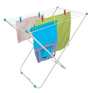 Varal de Chão S/ Abas Napoles 79x78x51cm Branco Secalux