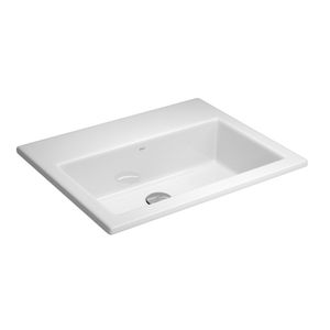 Cuba Sobrepor Retangular Mesa 54x43 Branco Deca