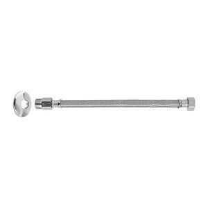 Ligação Flexível Para Água M X F 1/2 0,40M Cromado Blukit