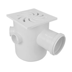 Caixa Sifonada Quadrada C/ 3 Entradas 150x185x75 Amanco