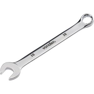 Chave Combinada 16MM Em Aço Cromo Vanádio Cromada Encarelada Vonder