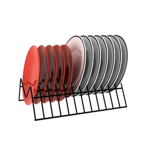 Suporte Para Pratos Vertical Elegance Preto Dicarlo