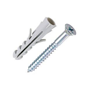 Parafuso Cabeça Chata Fenda Phillips Com Bucha de Nylon 6mm Bemfixa