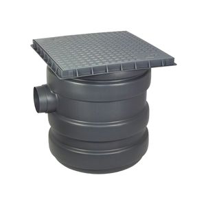 Caixa de Gordura Com Cesto de Limpeza e Tampa Master Plus Cinza Odem