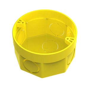 Caixa Octagonal Com Anel Deslizante 3x3 Amarelo Tigre