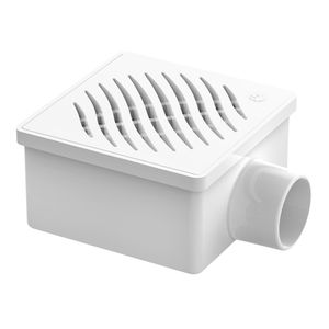 Ralo Quadrado Montado Branco 100x53x40mm Tigre