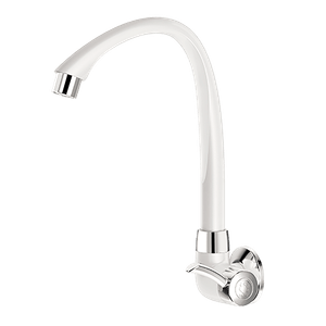 Torneira de Parede Para Cozinha Linea Branco/Cromo Tigre