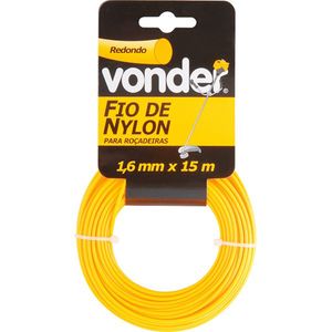 Fio De Nylon Rendondo 1,6MMX15M Vonder