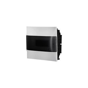 Quadro Disjuntor Para Embutir 12DIN Sem Barramento Branco/Transparente Pial