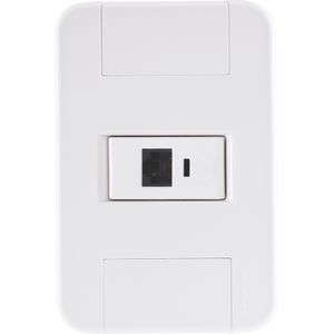 Conjunto 1 Tomada Tablet 4x2 RJ11 Branco Tramontina
