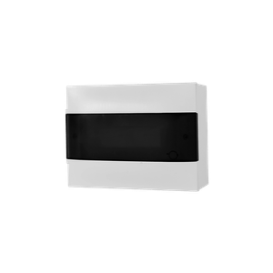 Quadro Disjuntor Sobrepor 12DIN Sem Barramento Branco/Transparente Pial