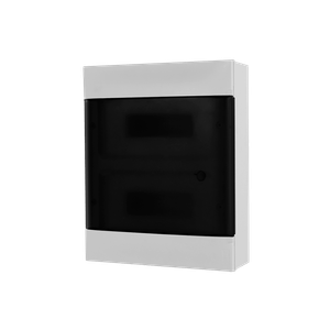 Quadro Disjuntor Sobrepor 24DIN Sem Barramento Branco/Transparente Pial