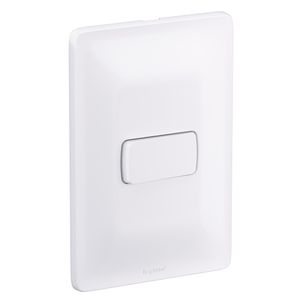 Conjunto 1 Interruptor 4x2 10A Zeffia Branco Pial
