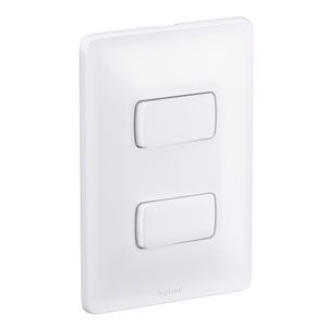 Conjunto 2 Interruptores Simples Zeffia 4x2 10A Pial