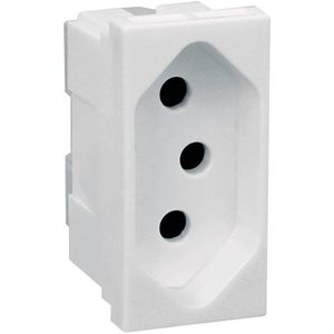 Módulo Tomada Pinos 4,8mm 20A Branco Pial