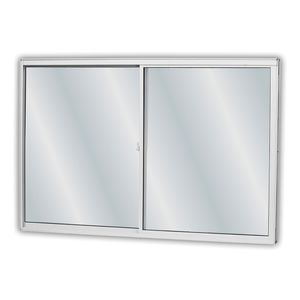 Janela de Correr Alumínio Soft 2F 100X120CM Branco MGM