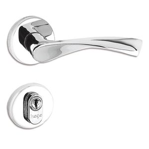Fechadura Idea Externa Com Roseta Cromada Haga