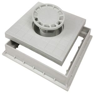 Tampa Sifonada Com Aro PP 40X40 Odem