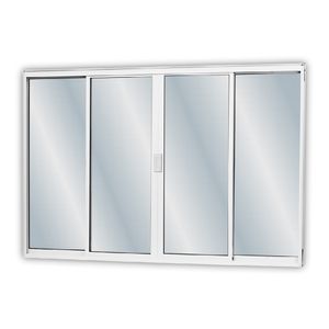 Janela de Correr Alumínio Soft 4F 100X120CM Branco MGM
