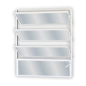 Janela Basculante Alumínio Soft 80X80CM Branco MGM