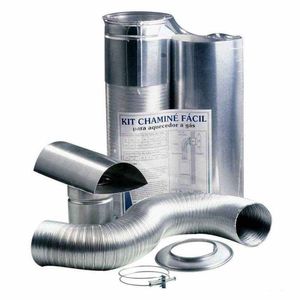 Kit Chaminé Fácil 60mmx370 1,50MT Alumínio Westaflex