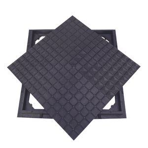 Tampão Com Aro Simples 40X40 Preto Odem