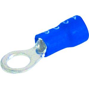 Terminal Anel 3,7mm Azul Com 10 Peças A.Santos