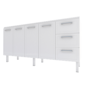 Gabinete Para Pia 180 Apolo Flat Branco Cozimax