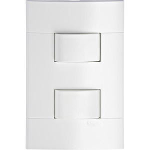 Conjunto 2 Interruptores Simples 10A 250V Lunare Branco Polar Schneider