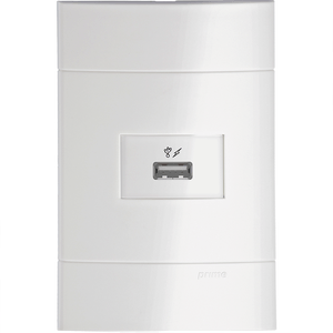 Placa 1 Posto 4X2 Lunare Branco Polar Schneider