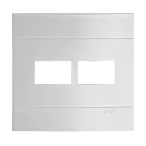 Placa 2 Postos Separados 4X4 Lunare Branco Polar Schneider